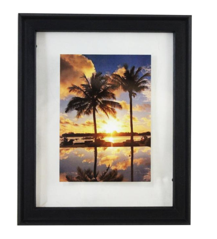 5x7 - Black Wood Floating Frame