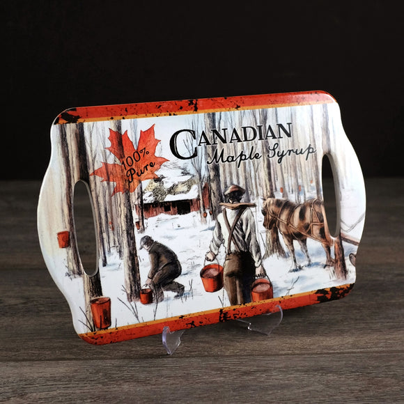 Canadian Maple Syrup Cheese Board 7x11