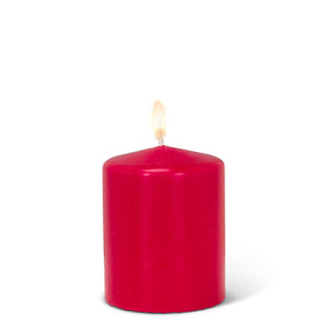 9pk Dark Red Conical 2" Votive Candles