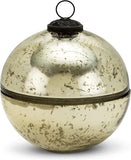 Large Ornament Covered Candle