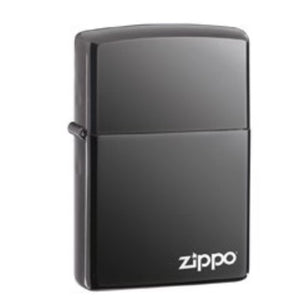 Black Zippo Lighter with Logo