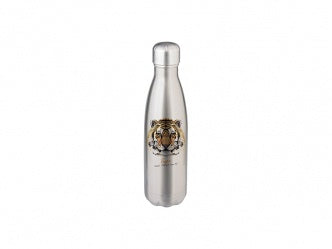 Customizable 17oz Stainless Steel Cola Shaped Bottle (Silver)