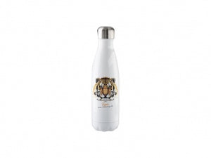 Customizable 17oz Stainless Steel Cola Shaped Bottle (White)