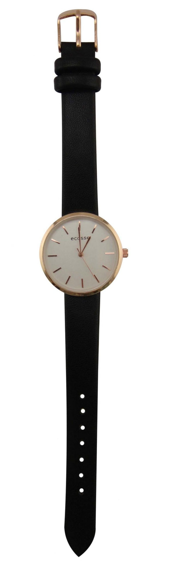Black and Rose Gold Watch