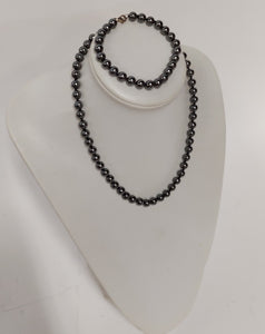Hematite Necklace and Bracelet Set