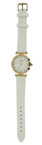 Ladies Watch with White Band