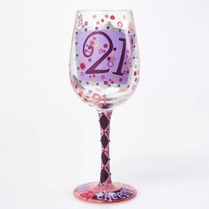 Lolita "21st Birthday" Wine Glass