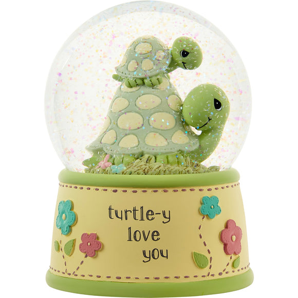 Precious Moments Turtle-y Love You Musical Snow Globe