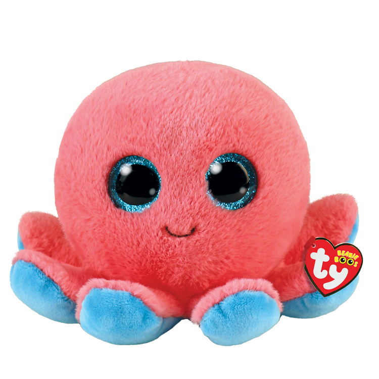 TY Plushie-Sheldon Coral Octopus