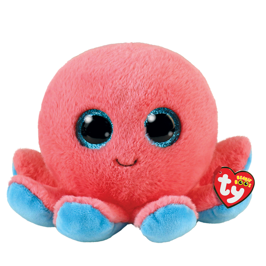 TY Plushie-Sheldon Coral Octopus