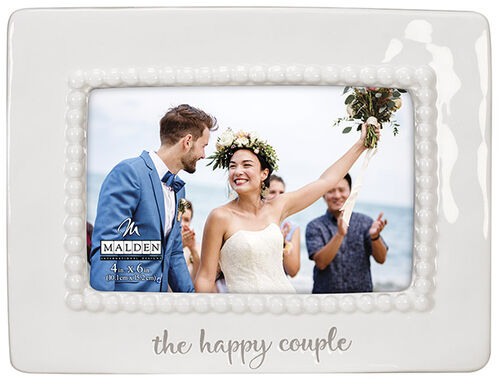 4X6 The Happy Couple Ceramic Frame