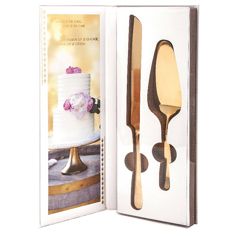 Cake Serving Set Gold