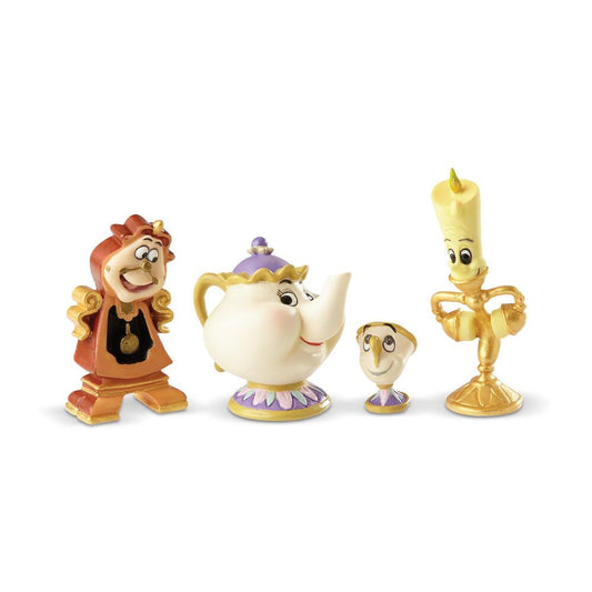 Lumiere, Cogsworth, Mrs. Pots & Chip