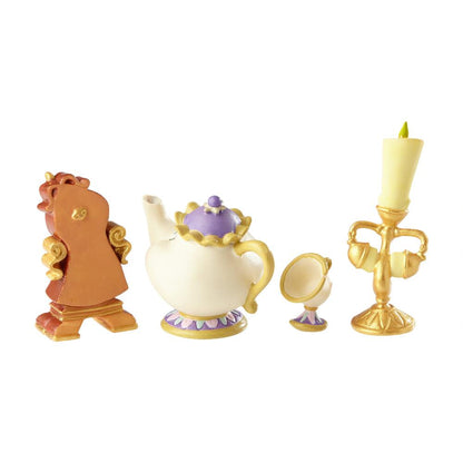 Lumiere, Cogsworth, Mrs. Pots & Chip