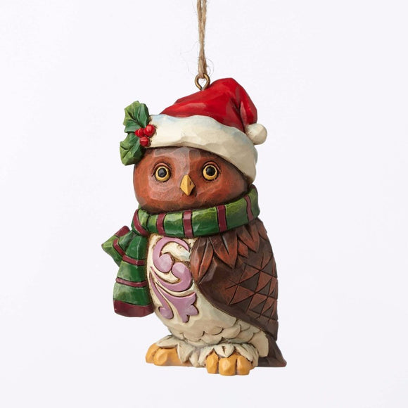 Jim Shore Christmas Owl Ornament