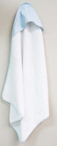 Baby Mode White/Blue Hooded Towel