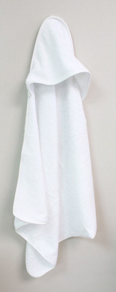 Baby Mode White Hooded Towel