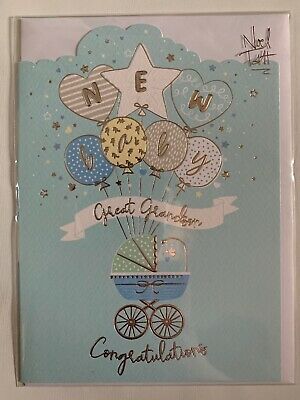 New Baby Great Grandson Congratulations Card