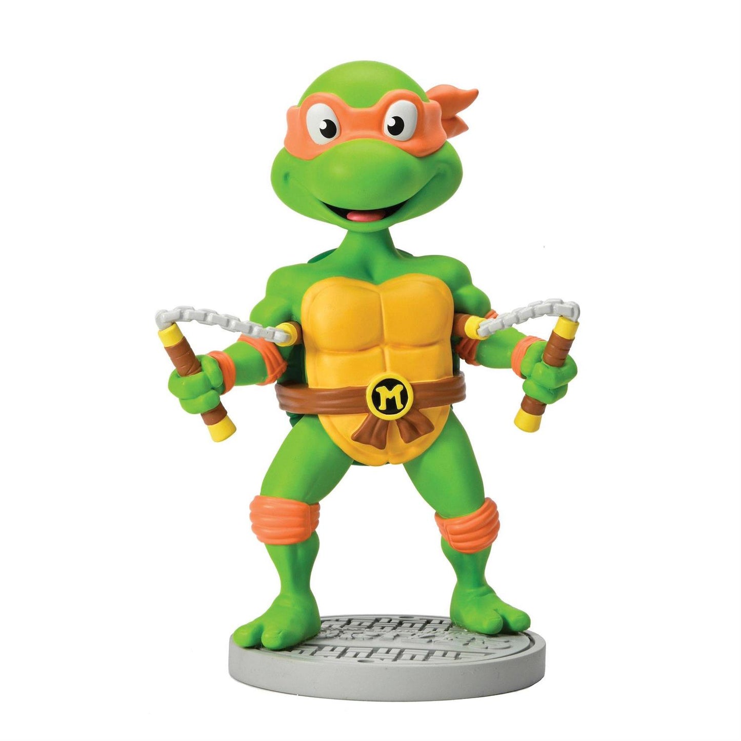 TMNT Head Knocker Michelangelo Figurine