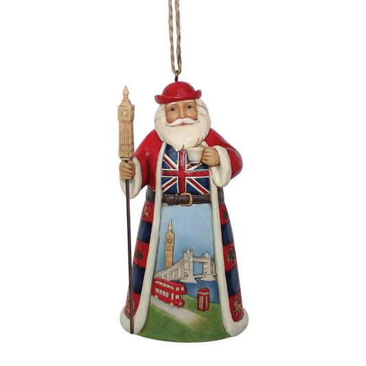 Jim Shore British Santa Ornament