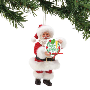 "Hoppy Holidays"  Santa's Little Helper Ornament