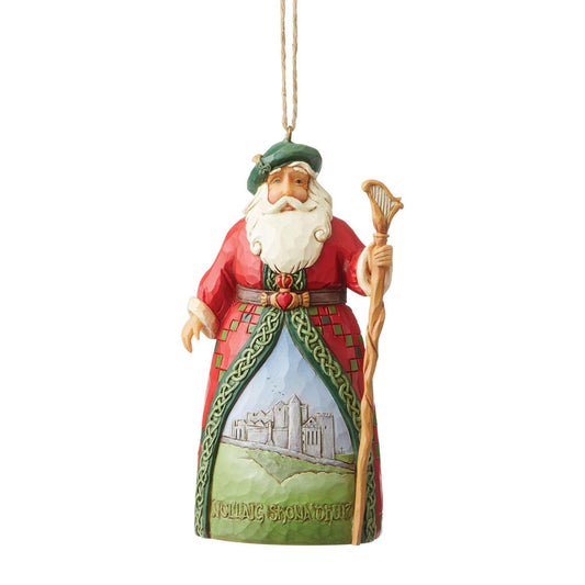 Jim Shore Irish Santa Ornament