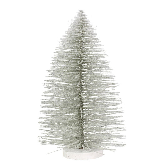 Silver Glitter Tree 11"