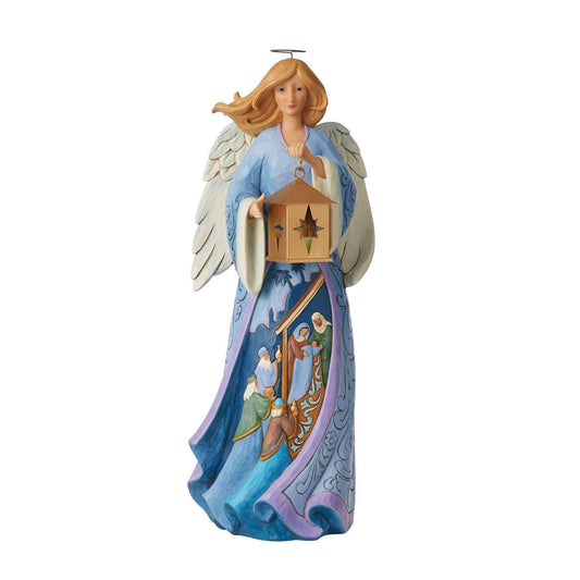 Nativity Angel w/Lantern Statue