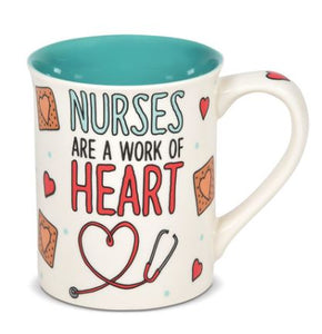 Our Name is Mud Nurse Heart Mug