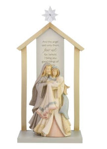 Foundations Nativity with Creche, Set of 2