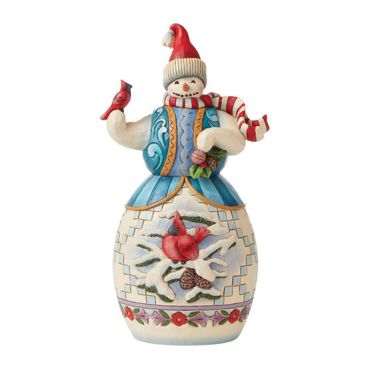 Heartwood Creek "Answering Winter's Call" Snowman Figurine