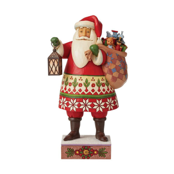 Santa with Lantern & Bag of Toys