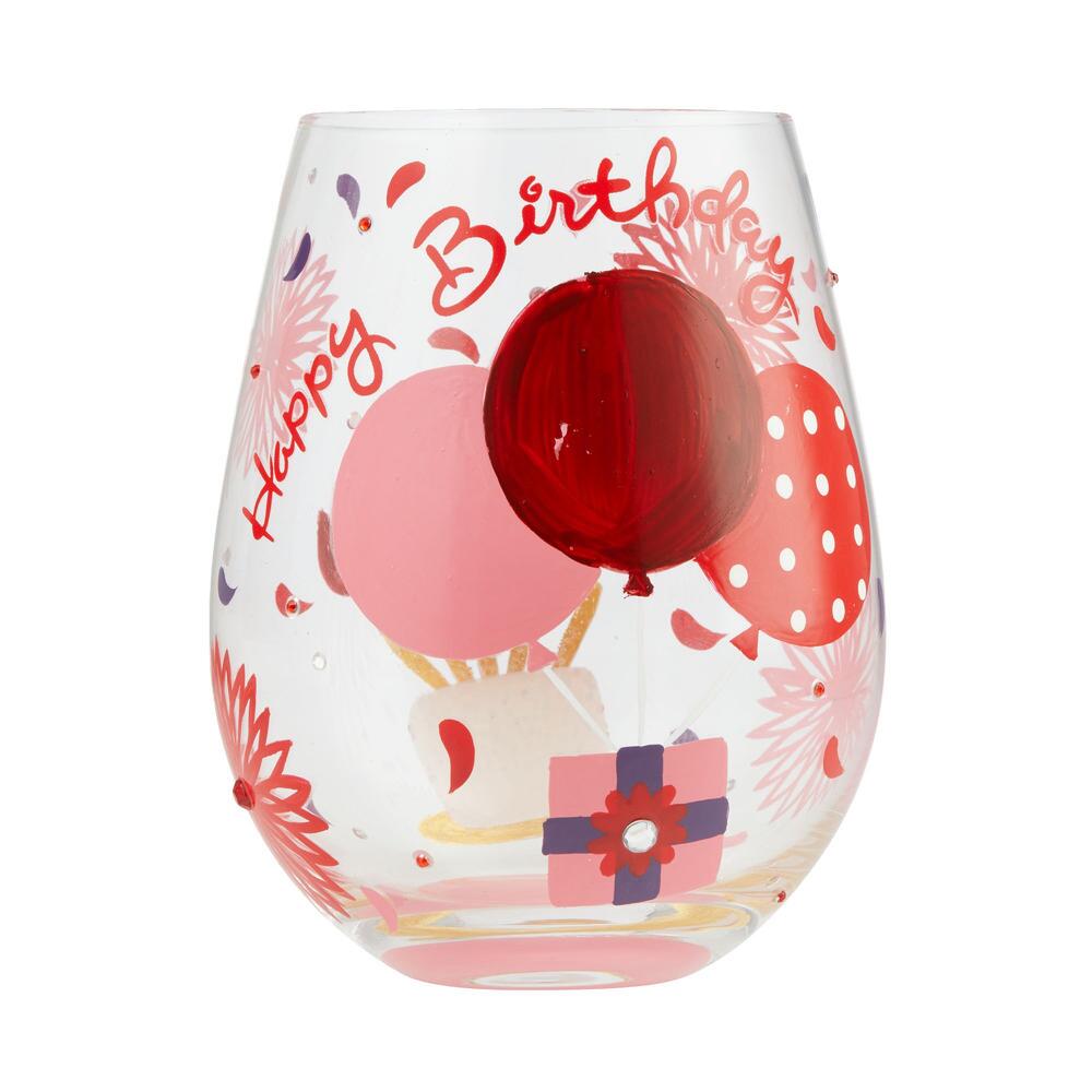 My Red Hot Birthday Stemless Wine Glass