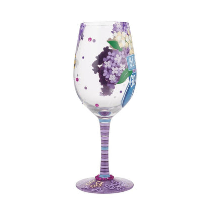 "Best Grandma Ever" Wine Glass