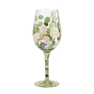 "Bouquet in Bloom" Wine Glass