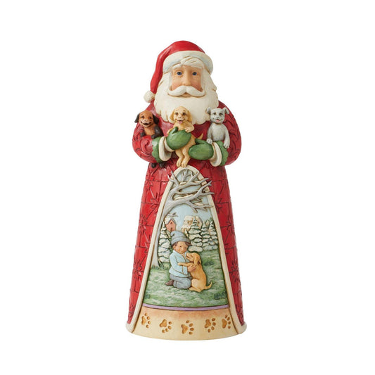 Jim Shore Santa with Puppies Figurine