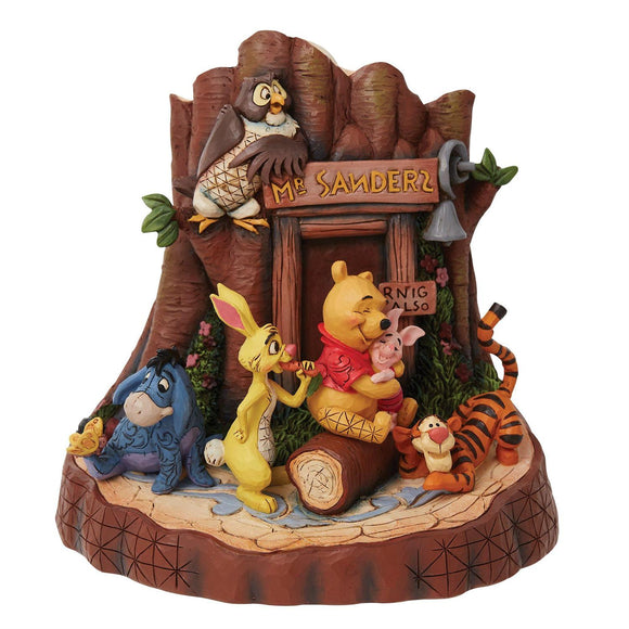 Disney Traditions Pooh Carved by Heart Hundred Acre Pals