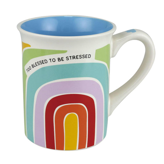 Too Blessed Rainbow Mug