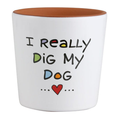 Cuppa Doodles Dog Mom Planter