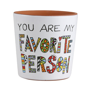 Cuppadoodle - "My Favourite Person" Planter