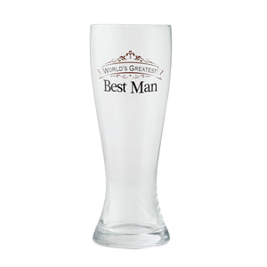 Insignia World's Greatest Best Man Beer Glass