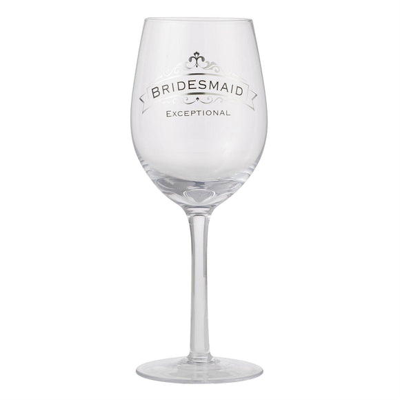 Insignia Bridesmaid Wine Glass