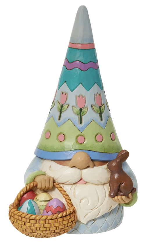 Jim Shore Easter Gnome with Basket of Eggs