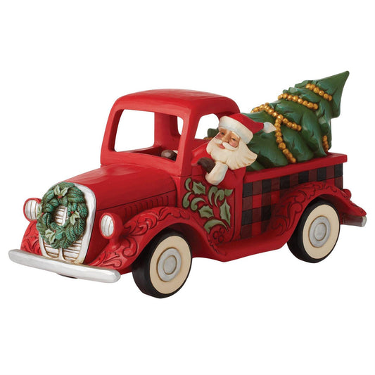 Jim Shore Highland Glen Santa Truck Fig