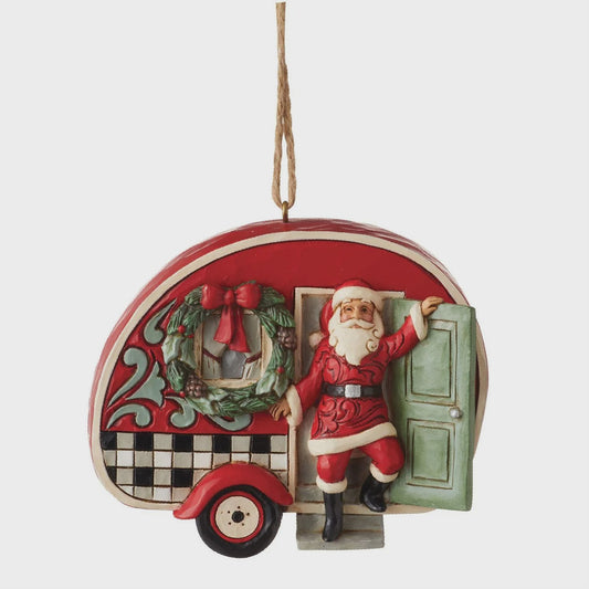 Highland Glen Santa in Plaid Camper