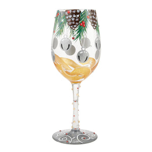 "Jingle Bell Hop" Wine Glass