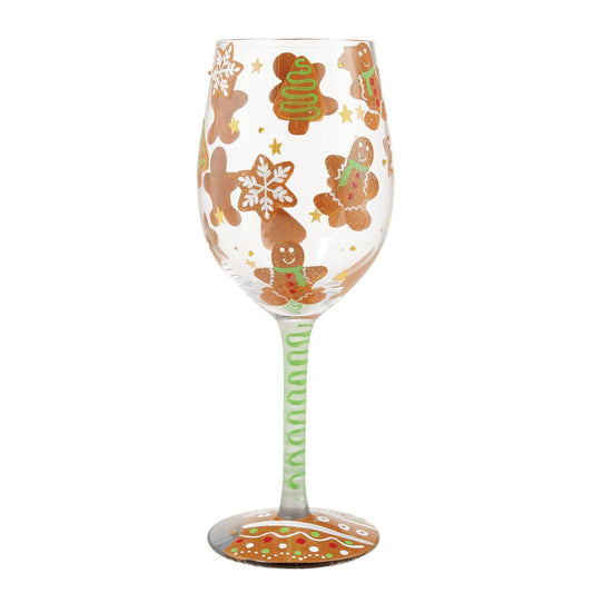 "Gingerbread Dreams" Wine Glass