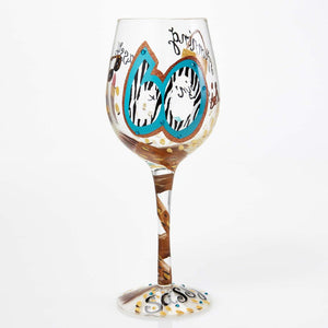 "60 and Sassy" Wine Glass
