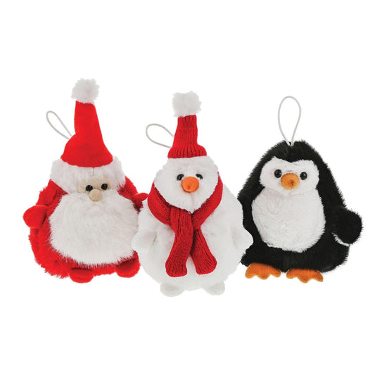 Xmas Plush Ball Ornaments