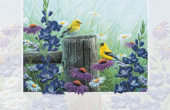 Pumpernickel Press Goldfinch Meadow Birthday Card